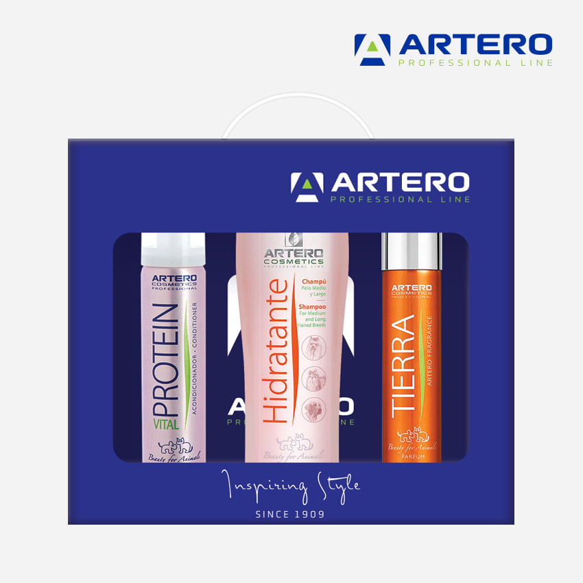 아테로 애견선물세트 꼬똥드툴레아 샴푸 컨디셔너 향수 3종 V109